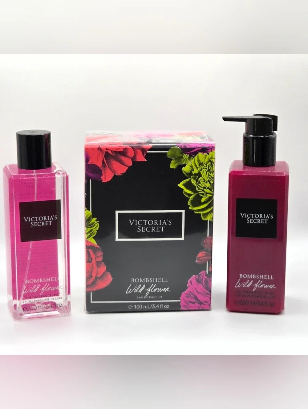 Victoria's Secret Bombshell Wildflowers Bundle 3PC New!